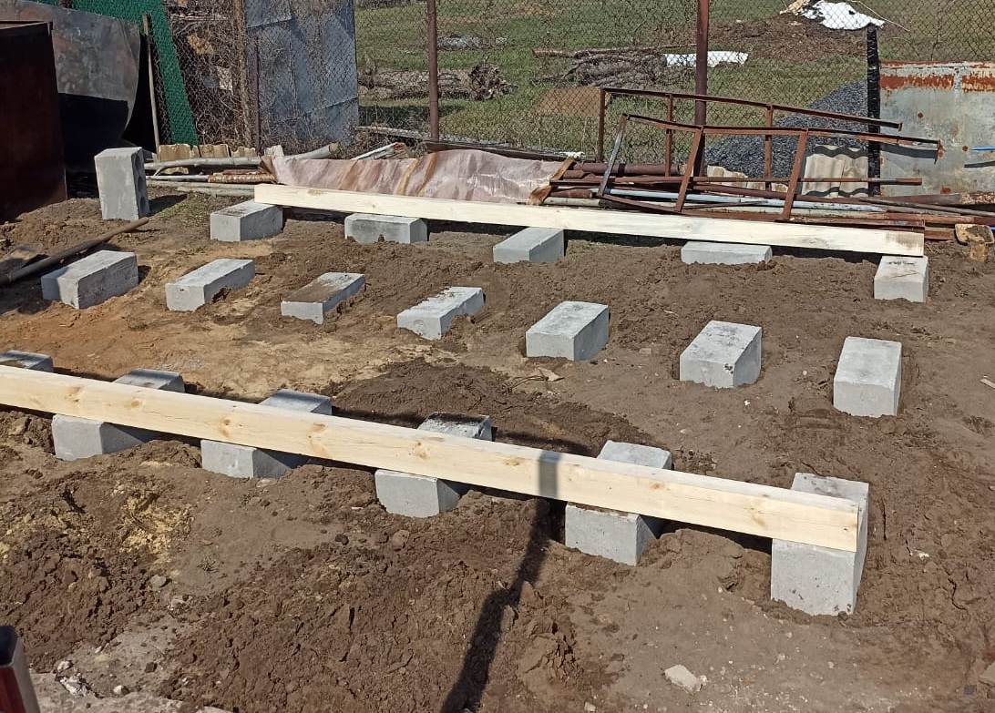 Фундамент под хозблок мз блоков